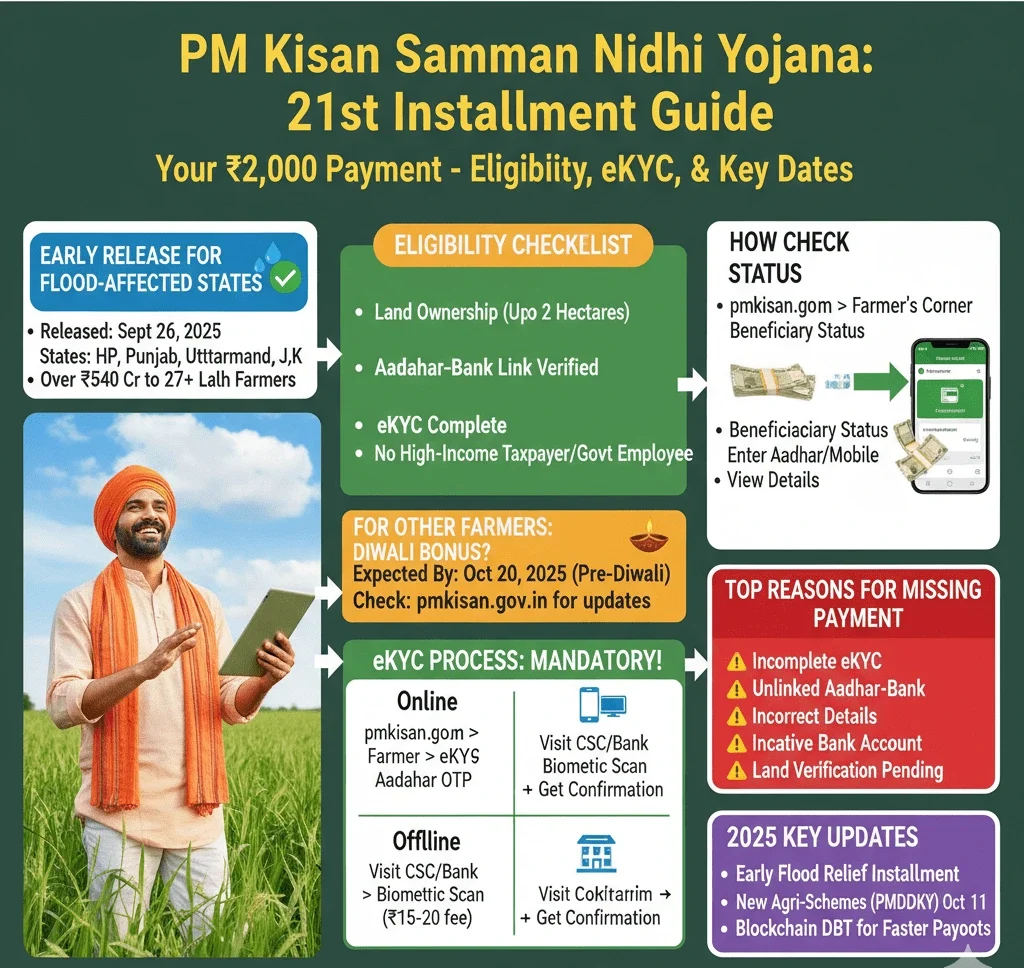 pm kisan 21st installment