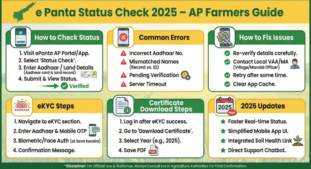 e panta status check infographic e Panta स्टेटस