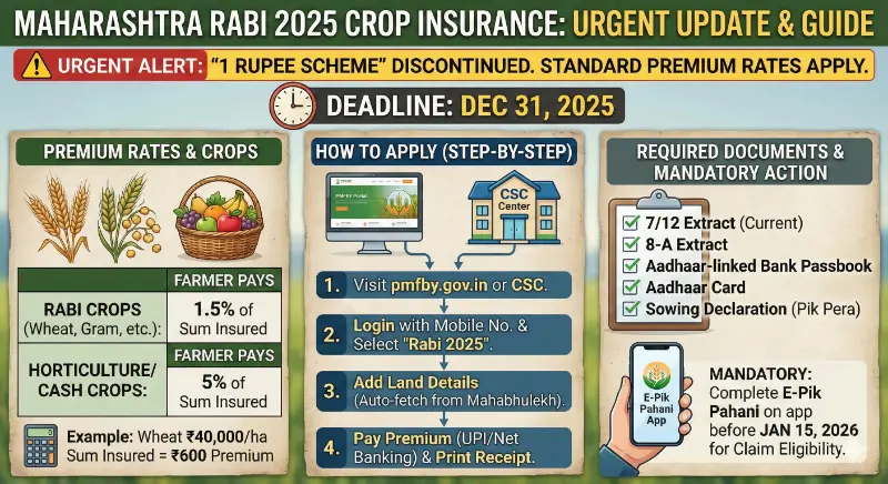maharashtra pik vima rabi infographic महाराष्ट्र