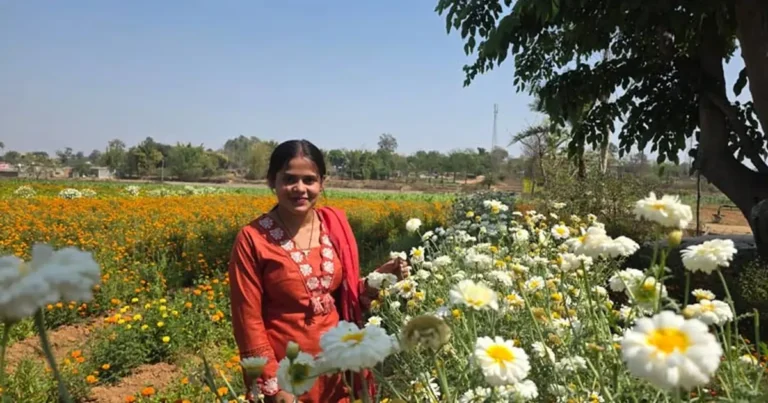 रायपुर: बिहान योजना से रत्ना बनीं आत्मनिर्भर, फूलों की खेती