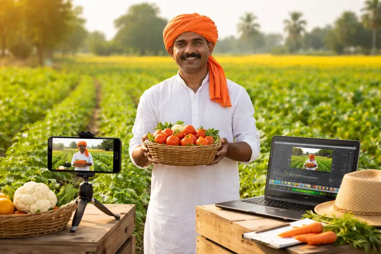 how indian farmers can earn online