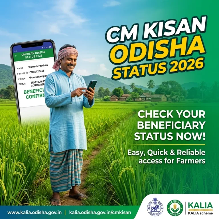 CM Kisan Odisha Scheme status check and KALIA beneficiary list 2026