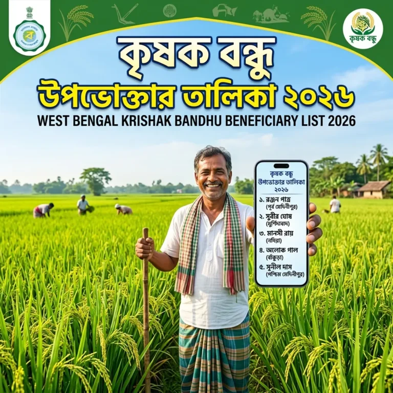 পশ্চিমবঙ্গ কৃষক বন্ধু উপভোক্তার তালিকা ২০২৬ গ্রামভিত্তিক খসড়া