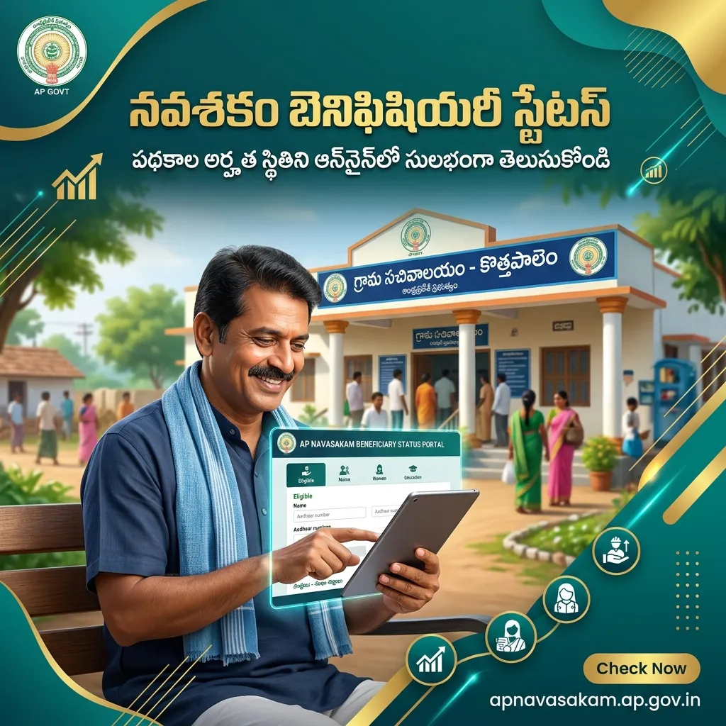 ఆంధ్రప్రదేశ్ నవశకం బెనిఫిషియరీ స్టేటస్ మరియు NBM లబ్ధిదారుల జాబితా 2026