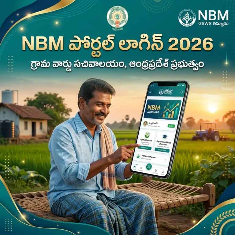 ఆంధ్రప్రదేశ్ NBM పోర్టల్ లాగిన్ మరియు GSWS పౌర యాక్సెస్ 2026