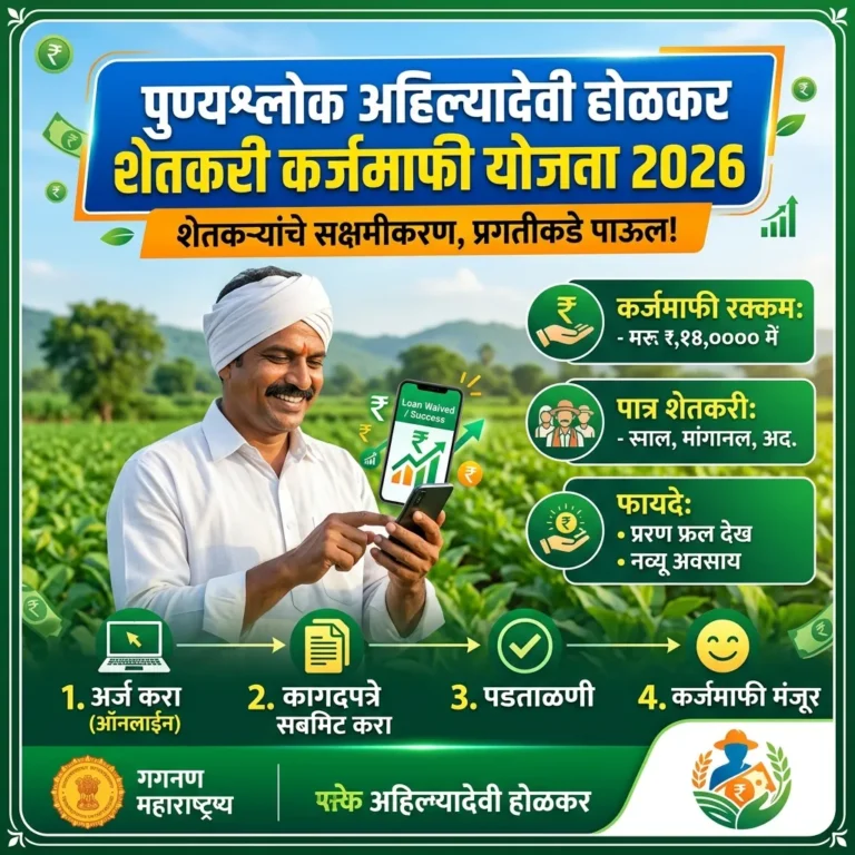 पुण्यश्लोक अहिल्यादेवी होळकर शेतकरी कर्जमाफी योजना 2026 चा शासन निर्णय